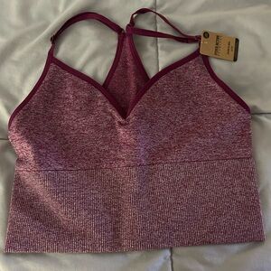 Victoria's Secret Maroon Heathered Sports Bra